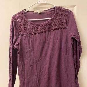 Maroon Long Sleeve T Shirt